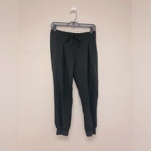Silence + Noise Pleated Black Drawstring Cuffed Dressy Jogger Pant SZ S